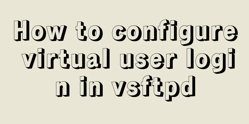 How to configure virtual user login in vsftpd