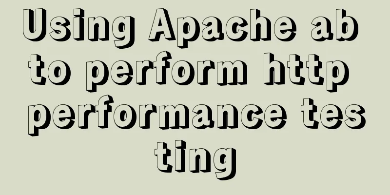 Using Apache ab to perform http performance testing