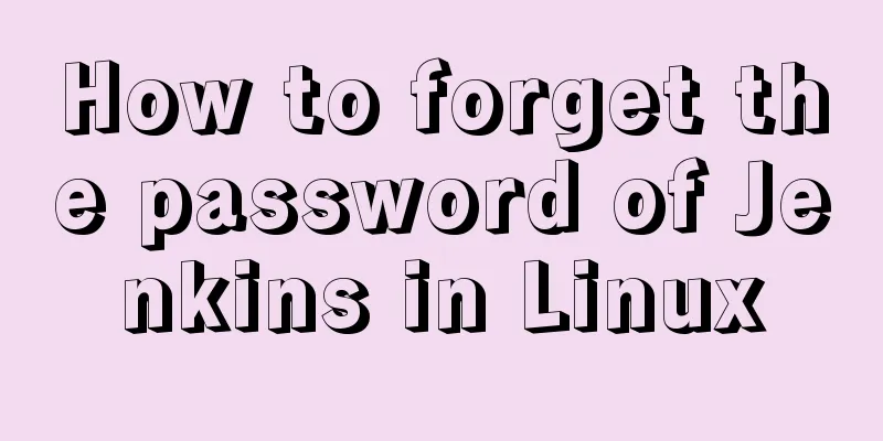 How to forget the password of Jenkins in Linux