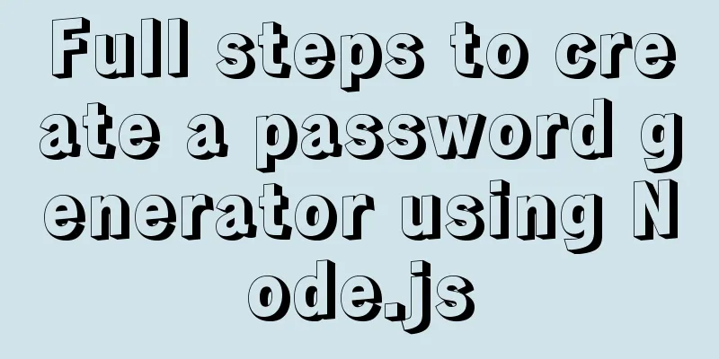 Full steps to create a password generator using Node.js