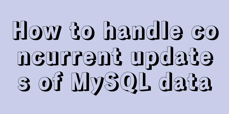 How to handle concurrent updates of MySQL data