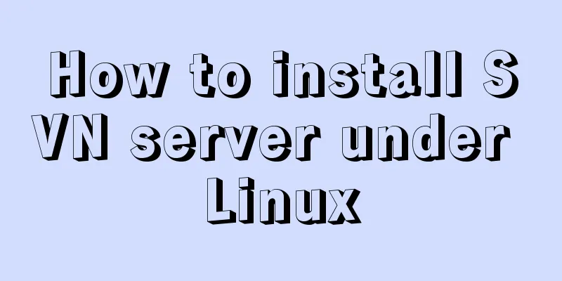 How to install SVN server under Linux