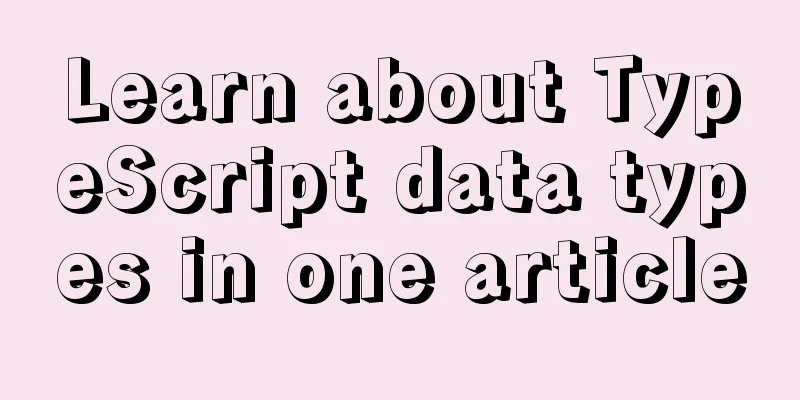 Learn about TypeScript data types in one article