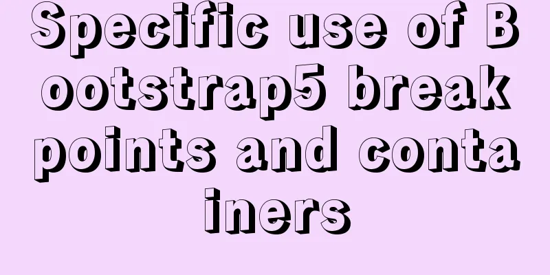 Specific use of Bootstrap5 breakpoints and containers