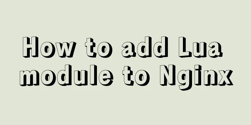 How to add Lua module to Nginx
