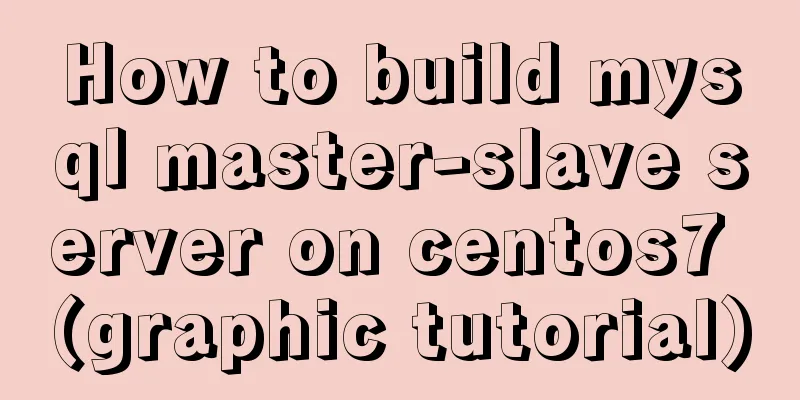 How to build mysql master-slave server on centos7 (graphic tutorial)