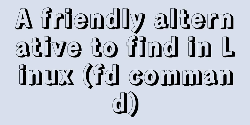 A friendly alternative to find in Linux (fd command)