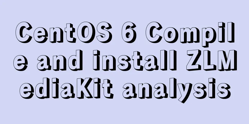 CentOS 6 Compile and install ZLMediaKit analysis