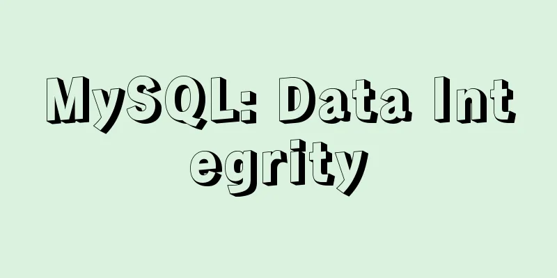 MySQL: Data Integrity