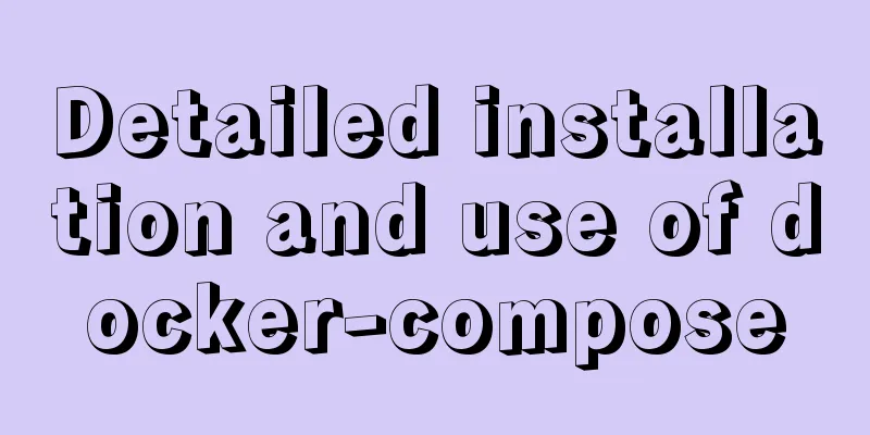 Detailed installation and use of docker-compose