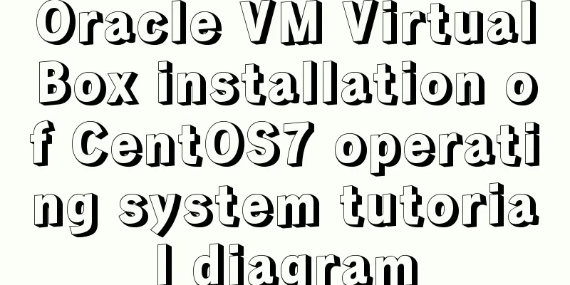 Oracle VM VirtualBox installation of CentOS7 operating system tutorial diagram