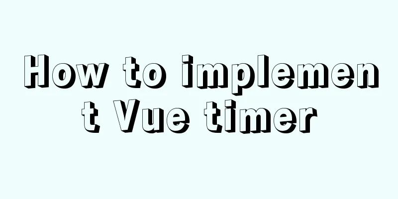 How to implement Vue timer