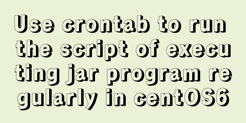 Use crontab to run the script of executing jar program regularly in centOS6