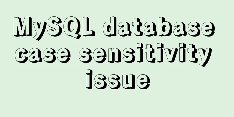 MySQL database case sensitivity issue