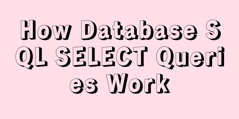 How Database SQL SELECT Queries Work