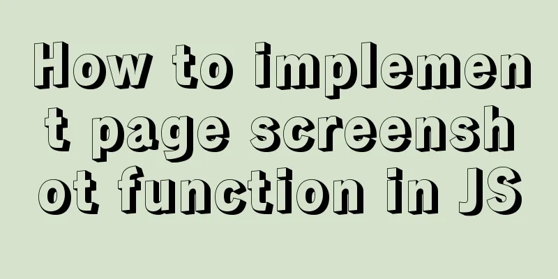 How to implement page screenshot function in JS
