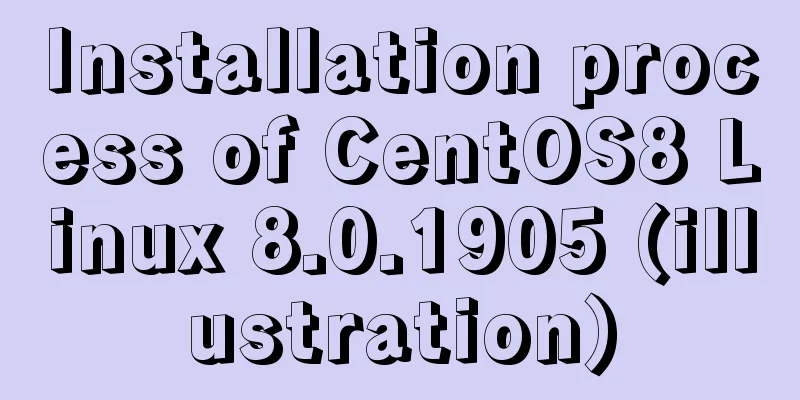 Installation process of CentOS8 Linux 8.0.1905 (illustration)