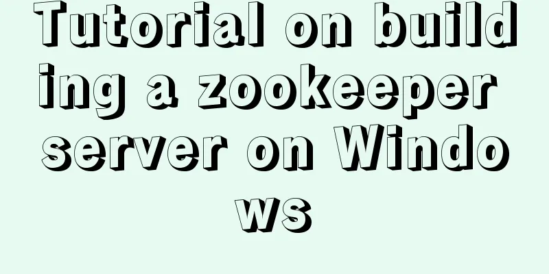 Tutorial on building a zookeeper server on Windows