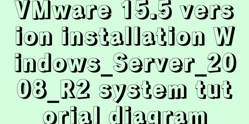 VMware 15.5 version installation Windows_Server_2008_R2 system tutorial diagram