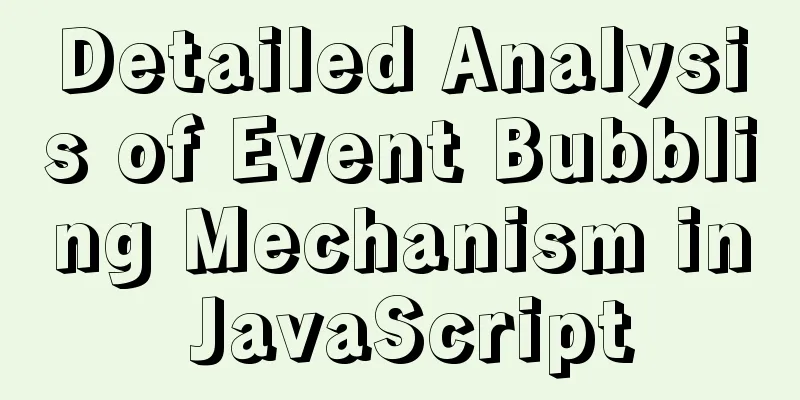 Detailed Analysis of Event Bubbling Mechanism in JavaScript