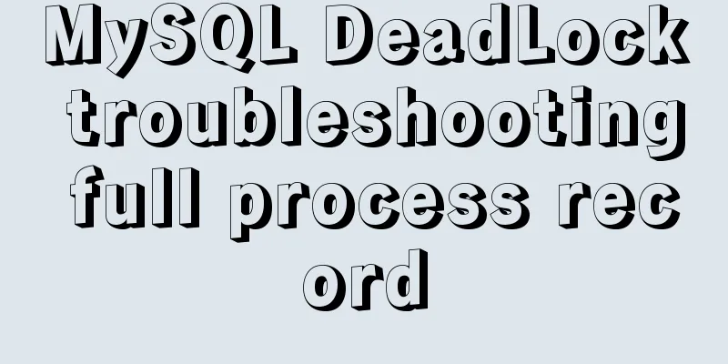 MySQL DeadLock troubleshooting full process record