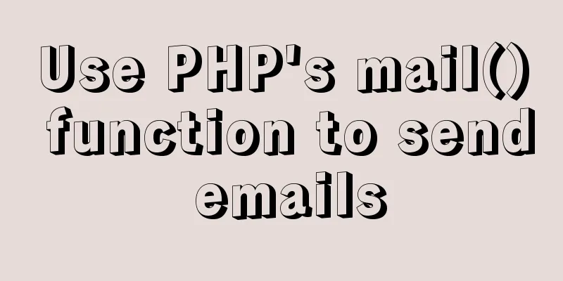 Use PHP's mail() function to send emails