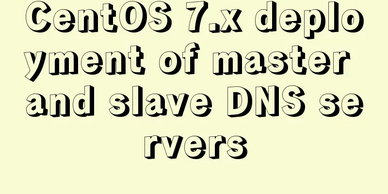 CentOS 7.x deployment of master and slave DNS servers