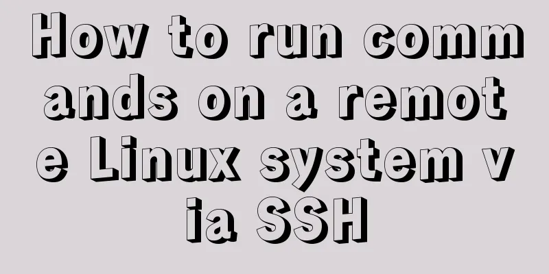 How to run commands on a remote Linux system via SSH