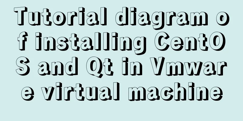 Tutorial diagram of installing CentOS and Qt in Vmware virtual machine