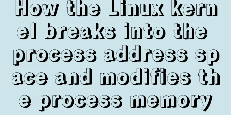 How the Linux kernel breaks into the process address space and modifies the process memory