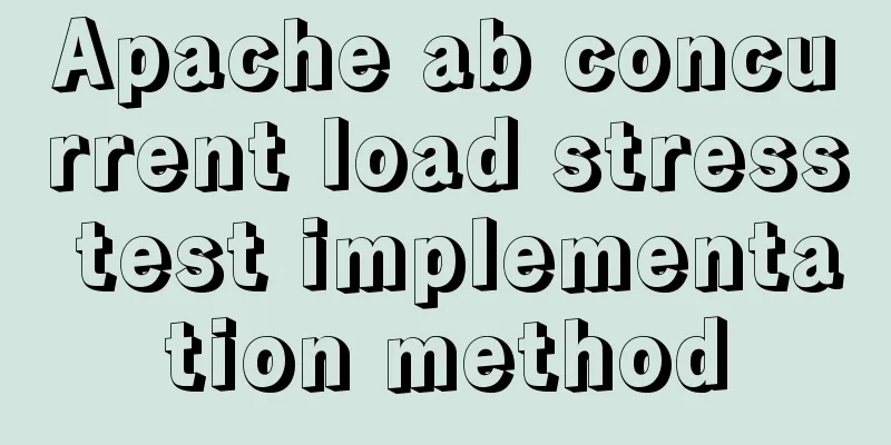 Apache ab concurrent load stress test implementation method