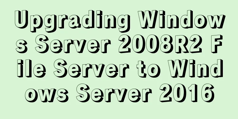 Upgrading Windows Server 2008R2 File Server to Windows Server 2016