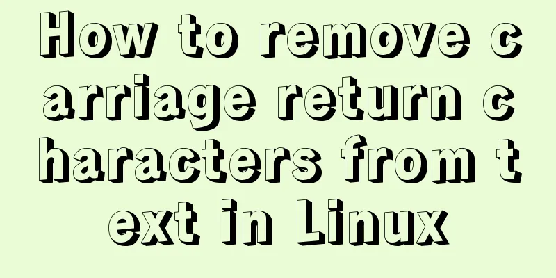 How to remove carriage return characters from text in Linux