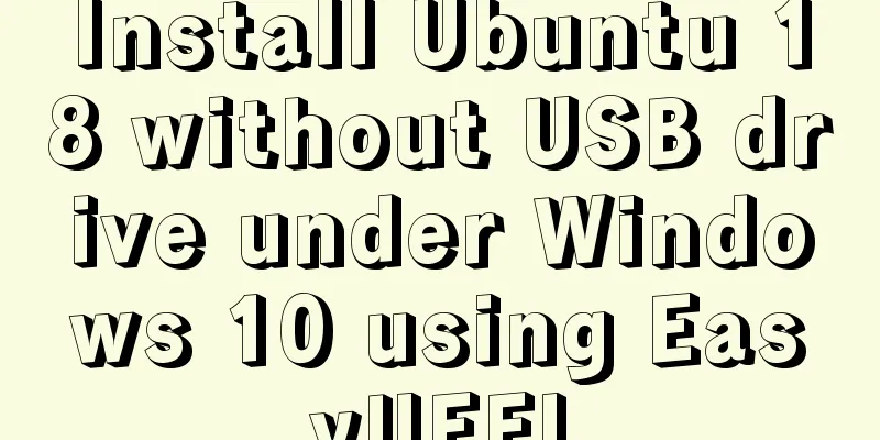 Install Ubuntu 18 without USB drive under Windows 10 using EasyUEFI