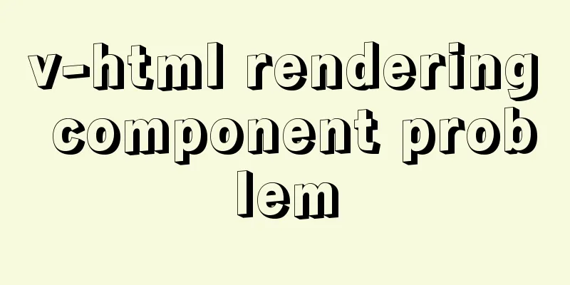 v-html rendering component problem