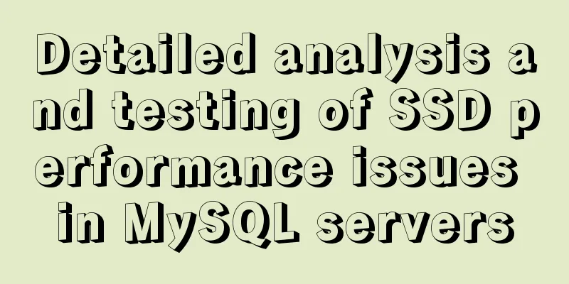 Detailed analysis and testing of SSD performance issues in MySQL servers
