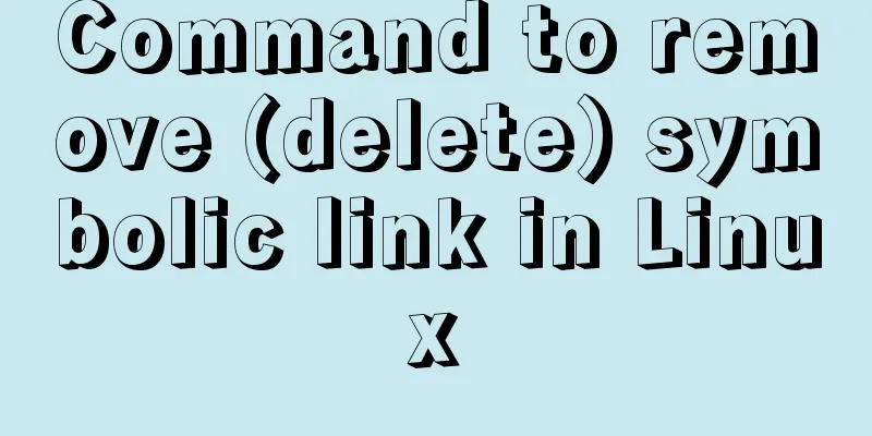 Command to remove (delete) symbolic link in Linux