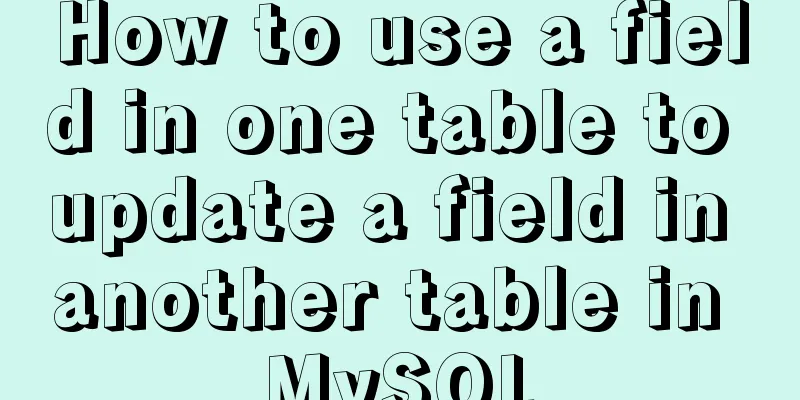 How to use a field in one table to update a field in another table in MySQL