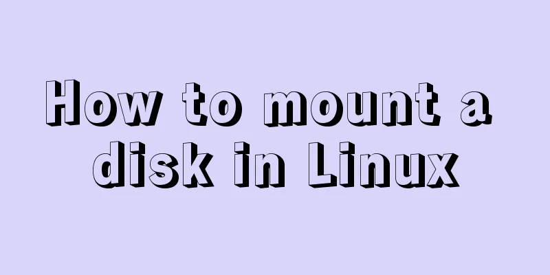 How to mount a disk in Linux