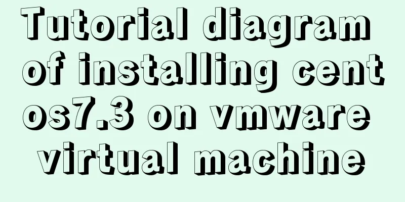 Tutorial diagram of installing centos7.3 on vmware virtual machine