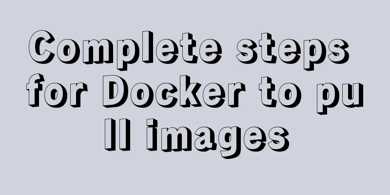 Complete steps for Docker to pull images