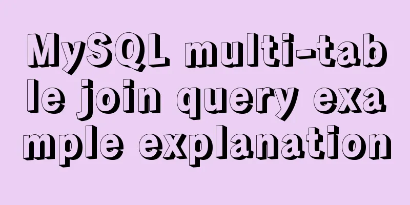 MySQL multi-table join query example explanation