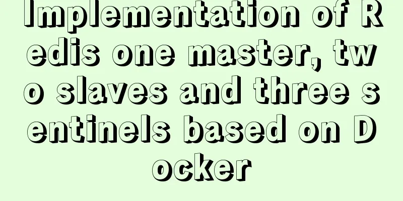 Implementation of Redis one master, two slaves and three sentinels based on Docker
