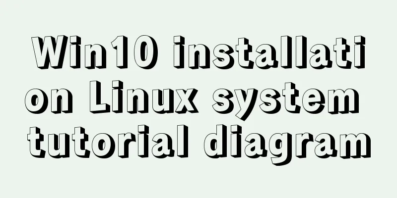 Win10 installation Linux system tutorial diagram