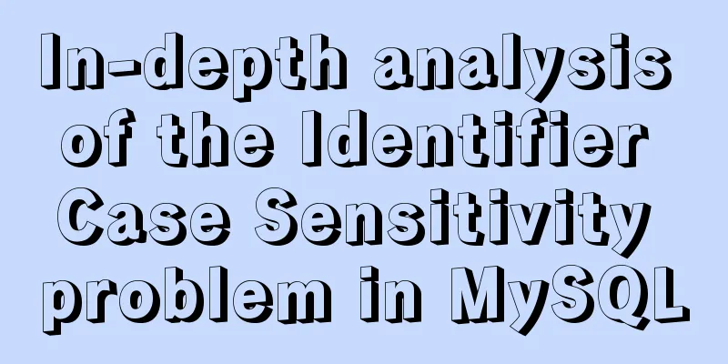 In-depth analysis of the Identifier Case Sensitivity problem in MySQL