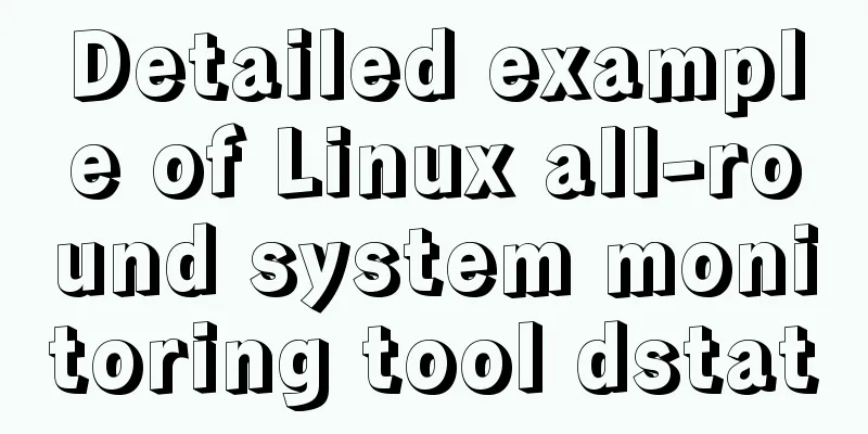 Detailed example of Linux all-round system monitoring tool dstat