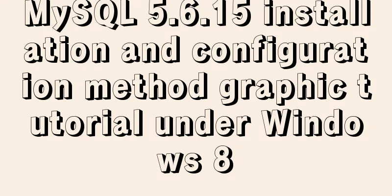 MySQL 5.6.15 installation and configuration method graphic tutorial under Windows 8