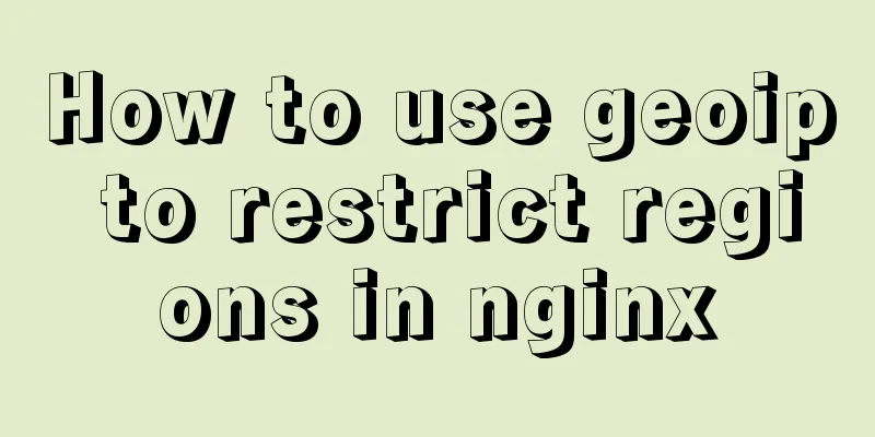 How to use geoip to restrict regions in nginx
