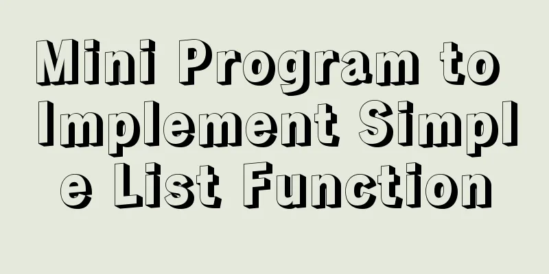 Mini Program to Implement Simple List Function
