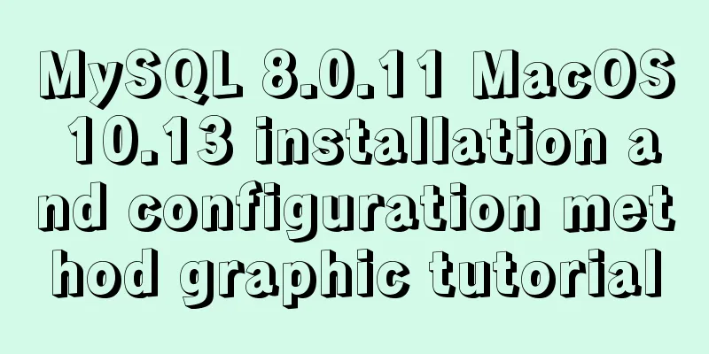MySQL 8.0.11 MacOS 10.13 installation and configuration method graphic tutorial
